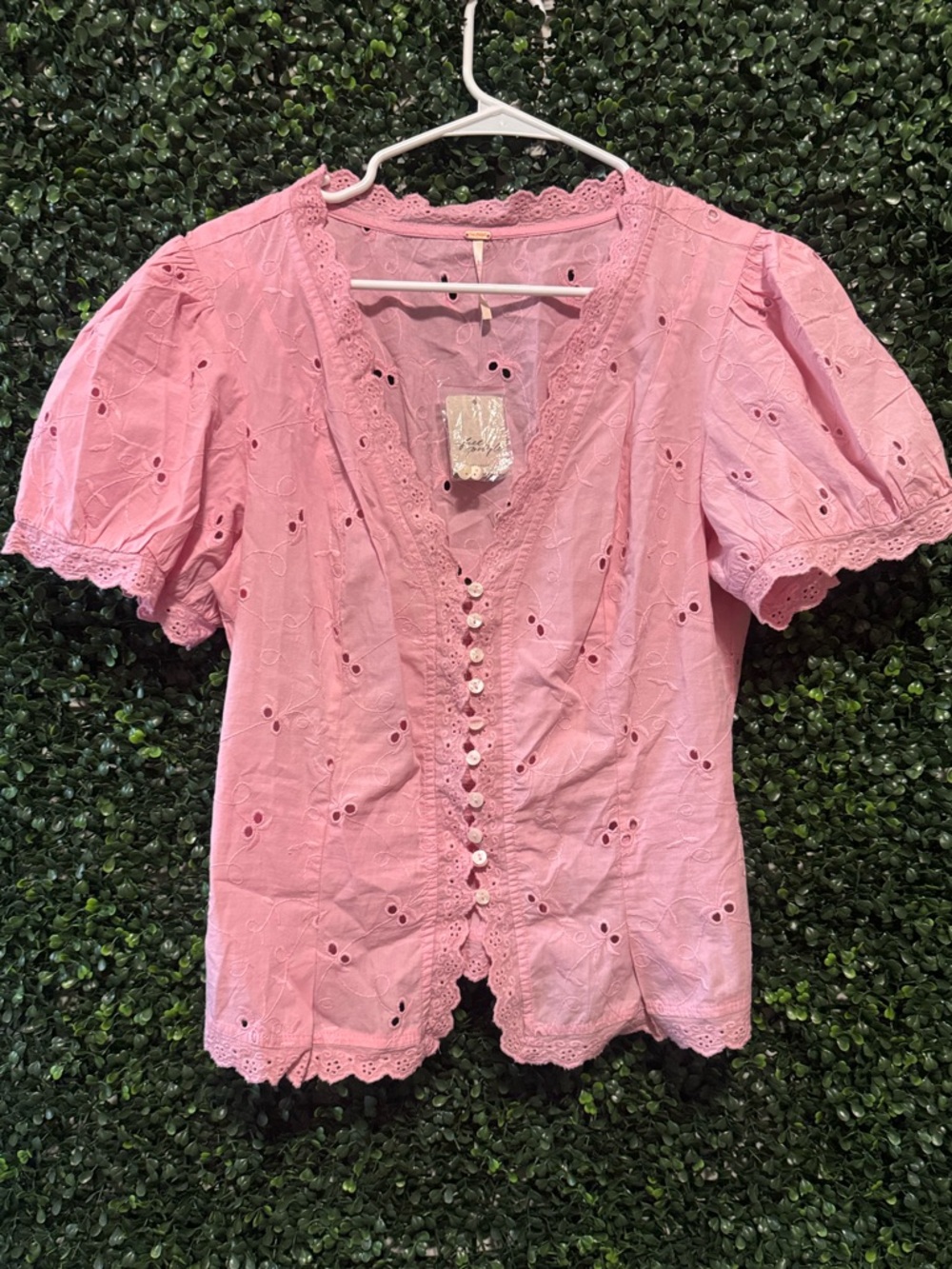 FREE PEOPLE Belle Eyelet Blouse - Picture 5 of 12